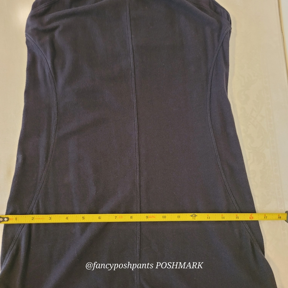FREE PEOPLE cotton tiered ruffle bodycon stretch party dress black racer back - Picture 5 of 16